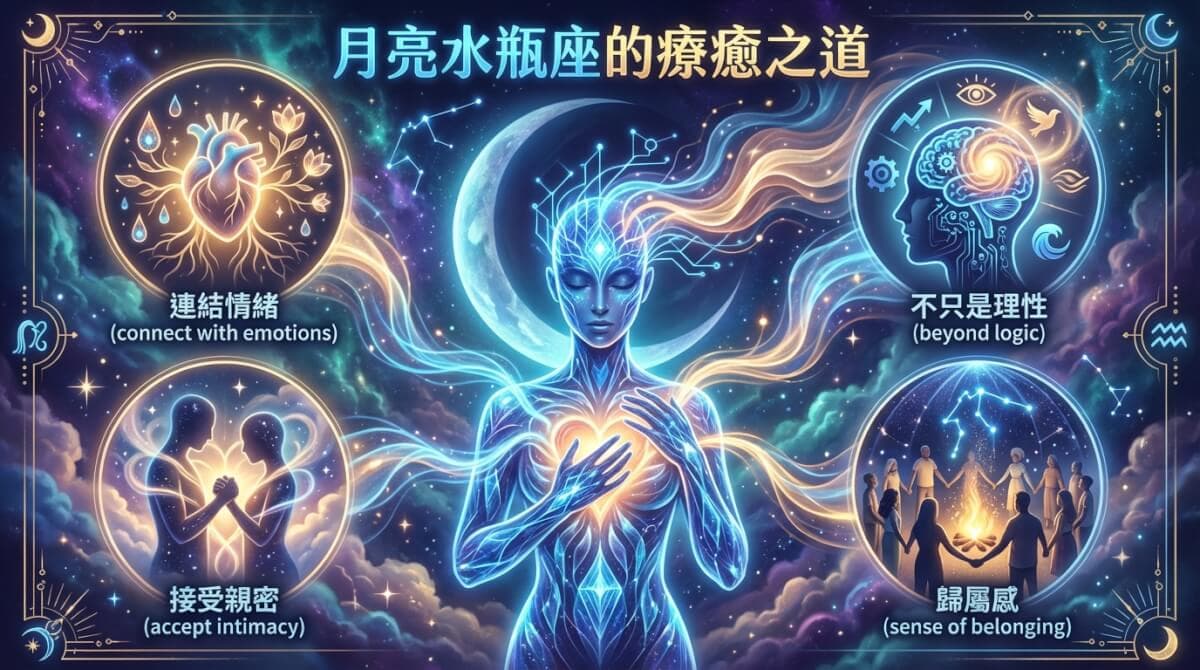 月亮水瓶座的療癒之道