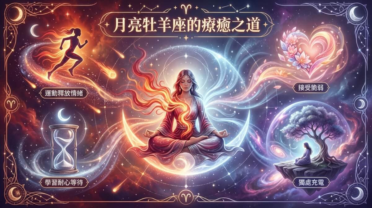 月亮牡羊座的療癒之道