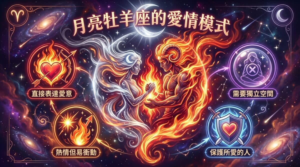 月亮牡羊座的愛情模式