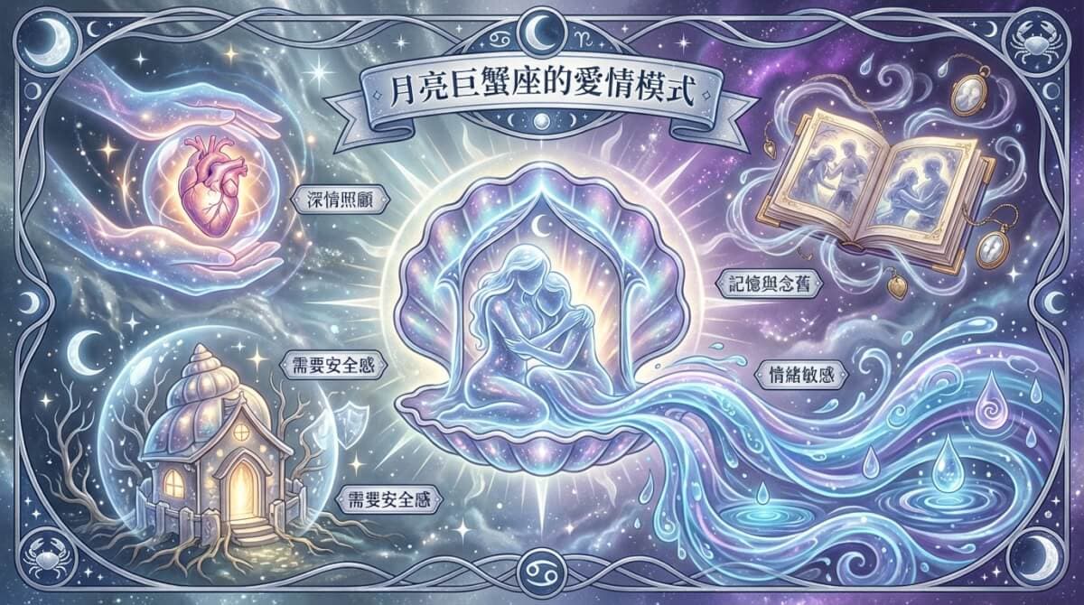月亮巨蟹座的愛情模式
