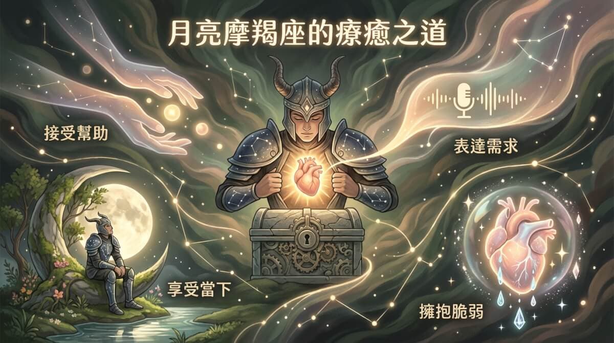 月亮摩羯座的療癒之道