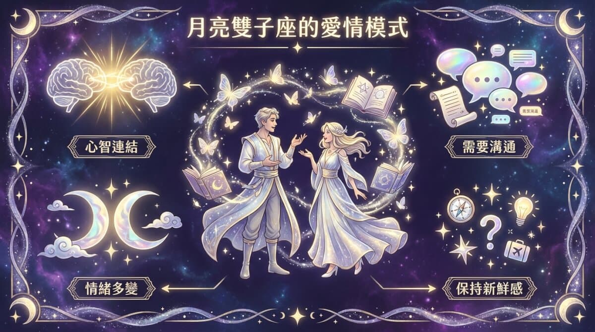月亮雙子座的愛情模式