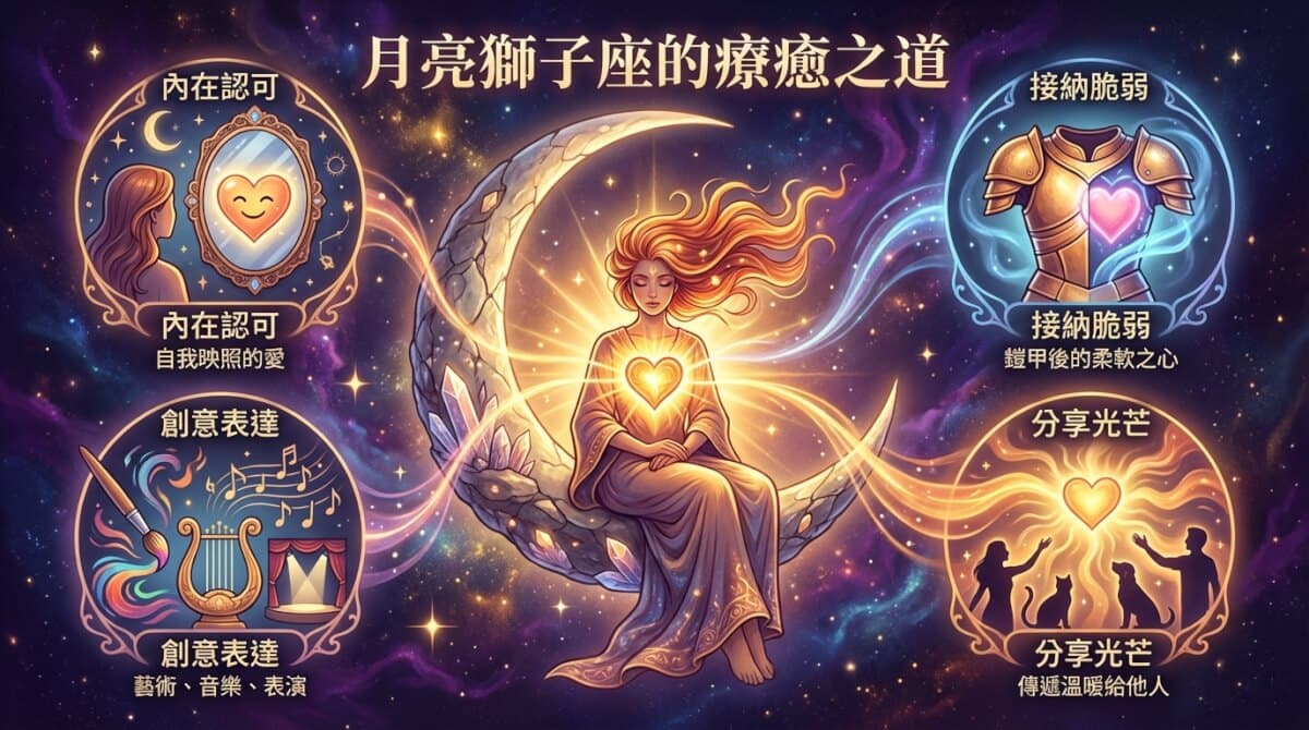 月亮獅子座的療癒之道