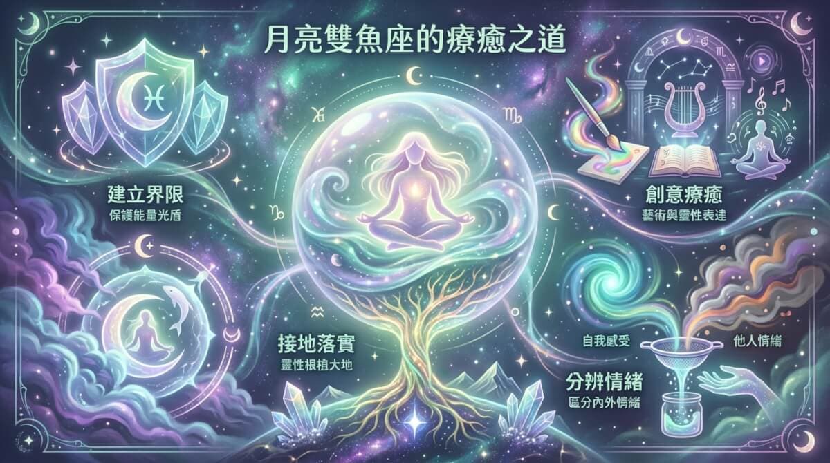 月亮雙魚座的療癒之道
