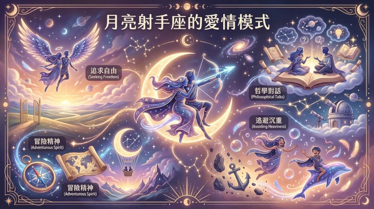 月亮射手座的愛情模式