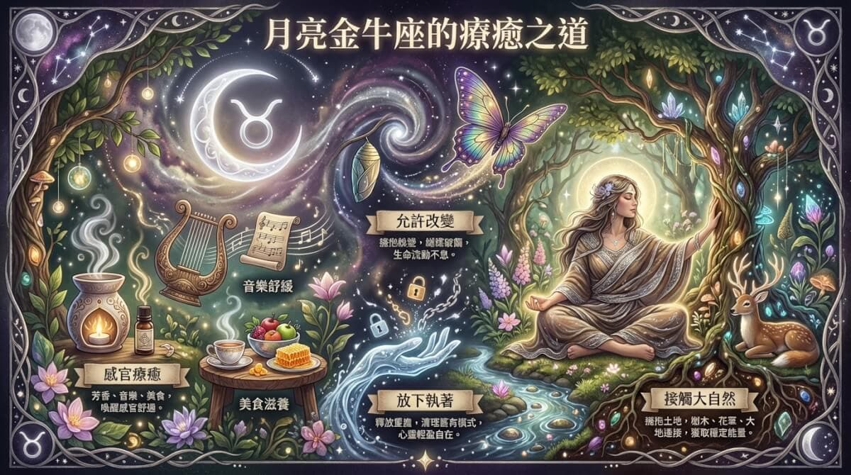 月亮金牛座的療癒之道